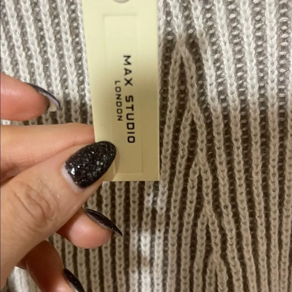Max studio  Cozy Ribbed Knit Turtleneck Sweater Dress NWT XS